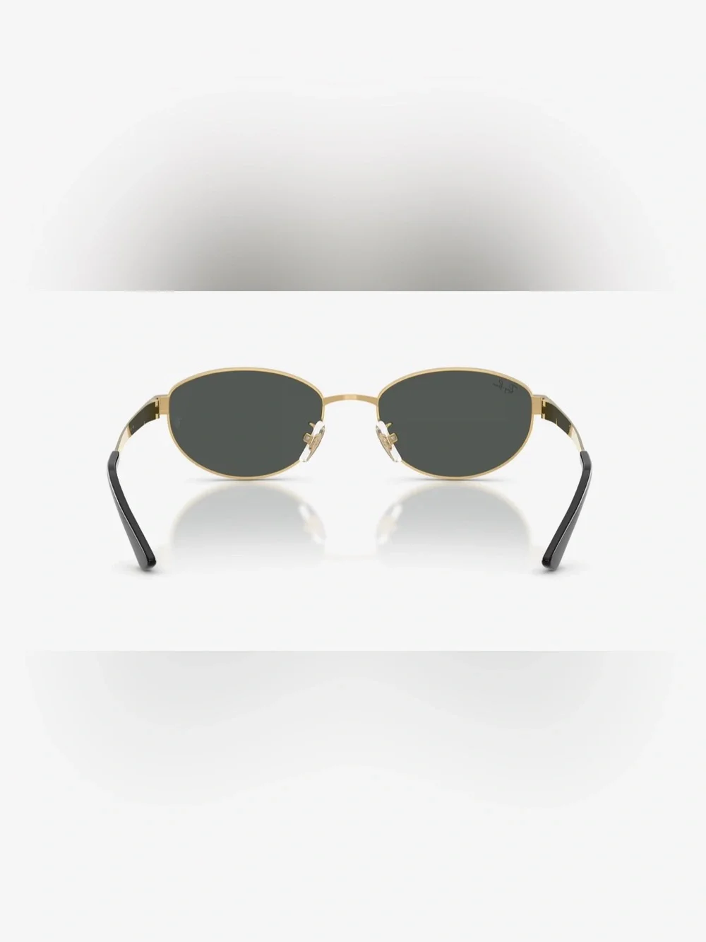 Ray-Ban Oval Gold Frame Sunglasses with Dark Gray Lenses- RB3774D- AUTHENTIC NEW